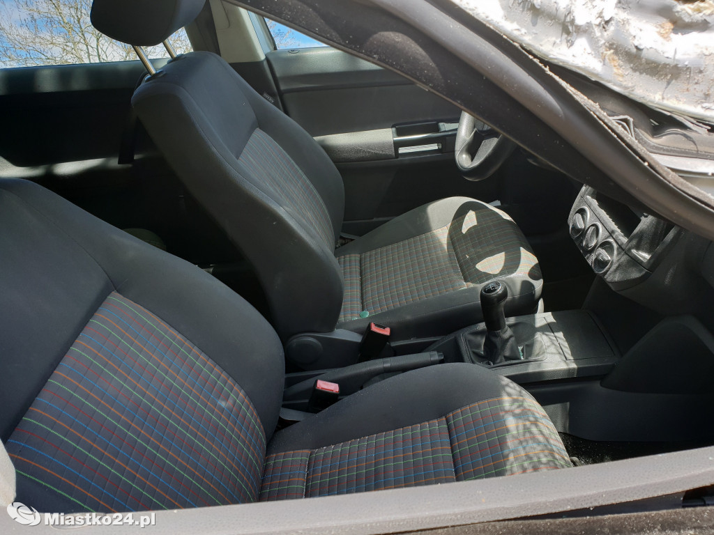 Kolizja volkswagena w pobliżu Barcina