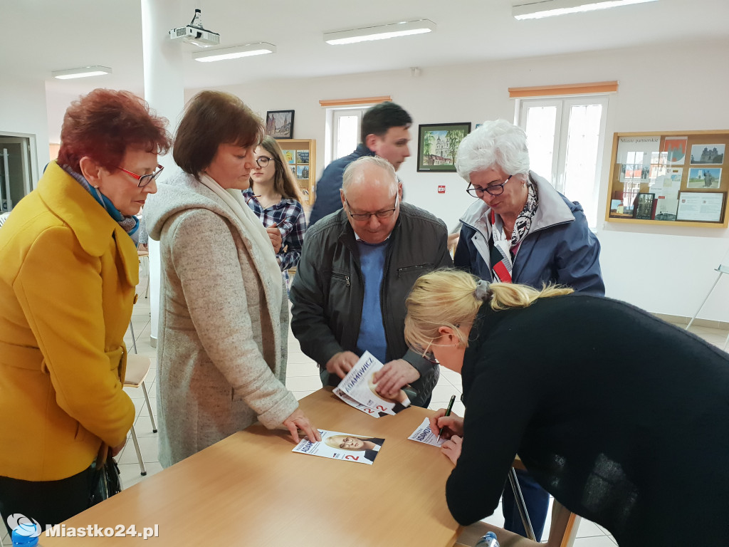  Magdalena Adamowicz spotkała się z mieszkańcami Miastka