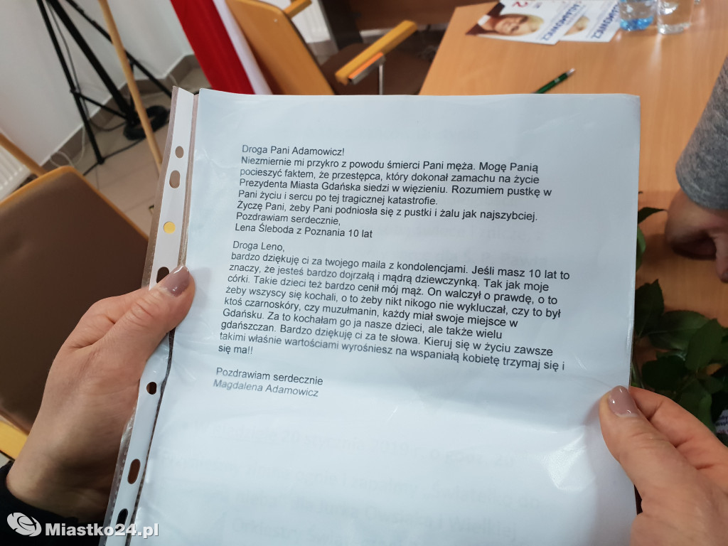  Magdalena Adamowicz spotkała się z mieszkańcami Miastka