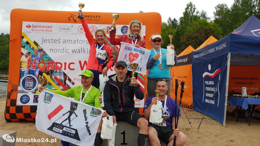 Puchar Nordic Walking i piękne nowofundlandy w Białym Borze