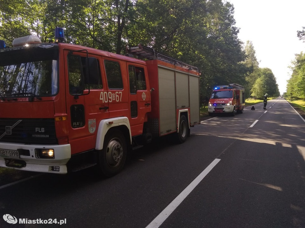 Kierująca peugeotem wjechała do rowu
