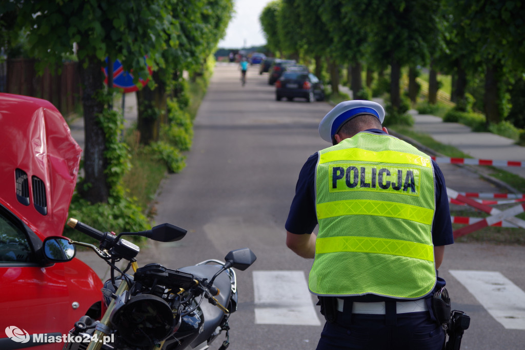 Zderzenie z motocyklistą na ulicy Dworcowej