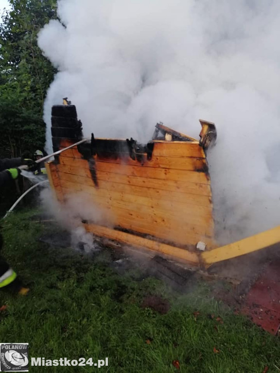 Sauna w ogniu. Poranny pożar w Krągu