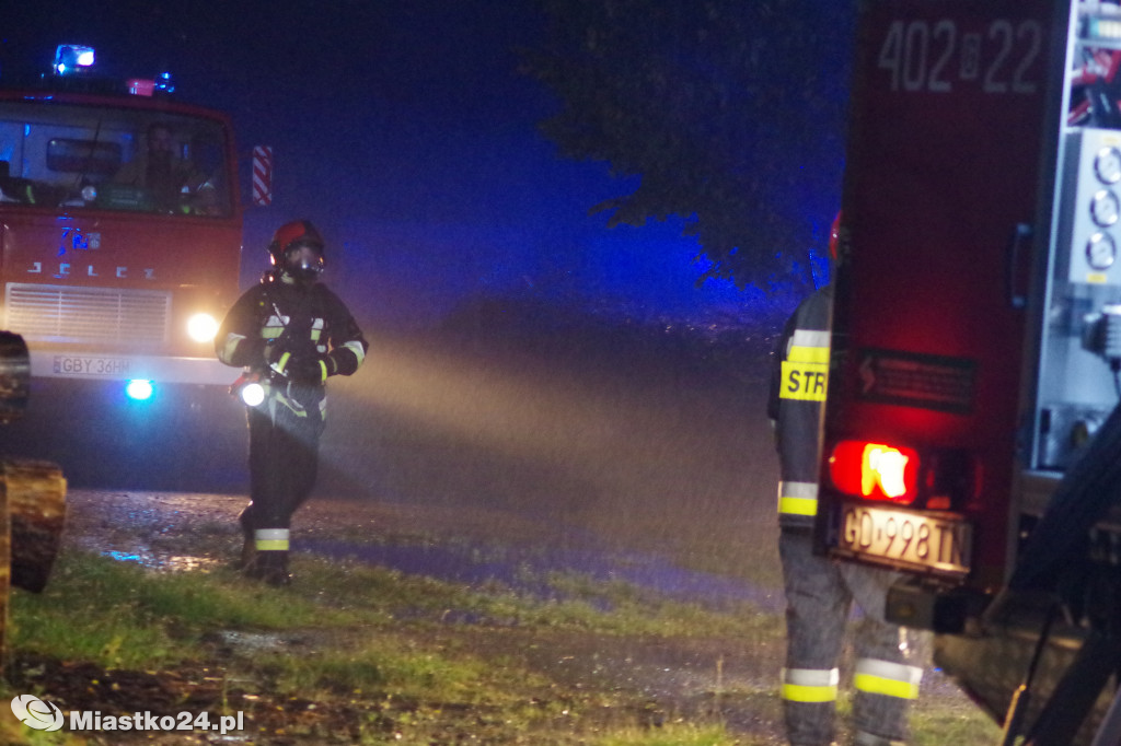 Pożar opuszczonego magazynu na ul. Koszalińskiej