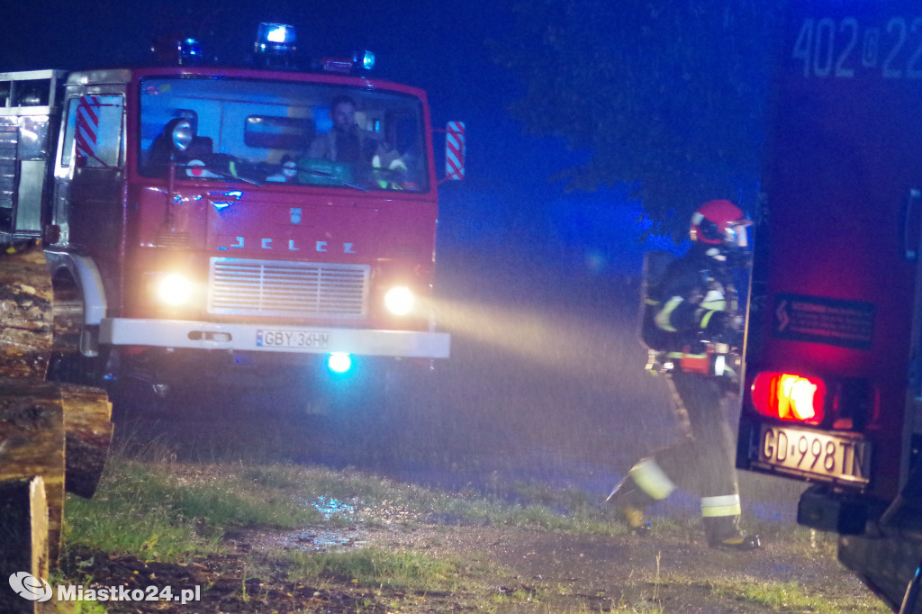 Pożar opuszczonego magazynu na ul. Koszalińskiej