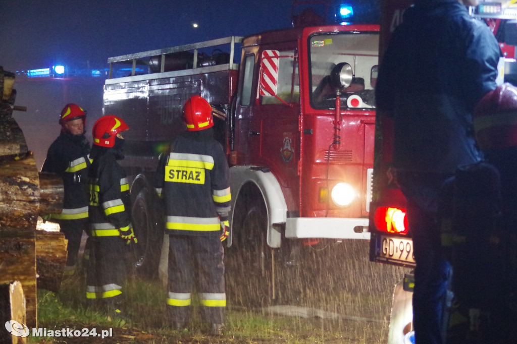 Pożar opuszczonego magazynu na ul. Koszalińskiej