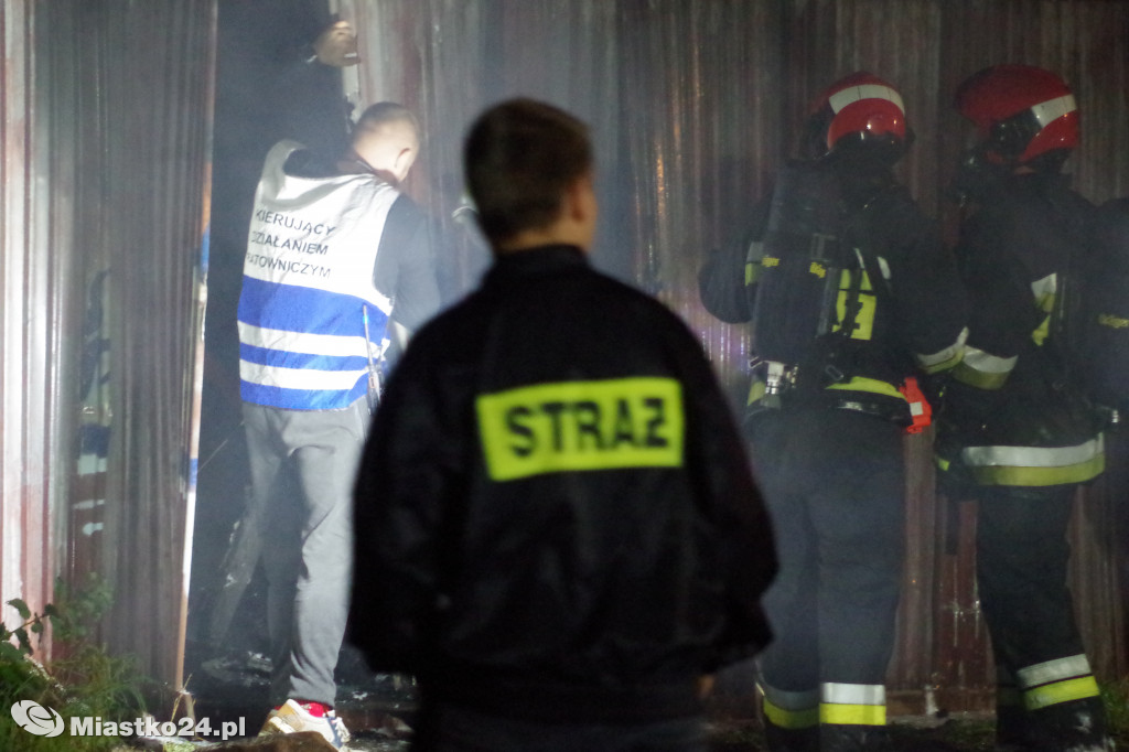 Pożar opuszczonego magazynu na ul. Koszalińskiej
