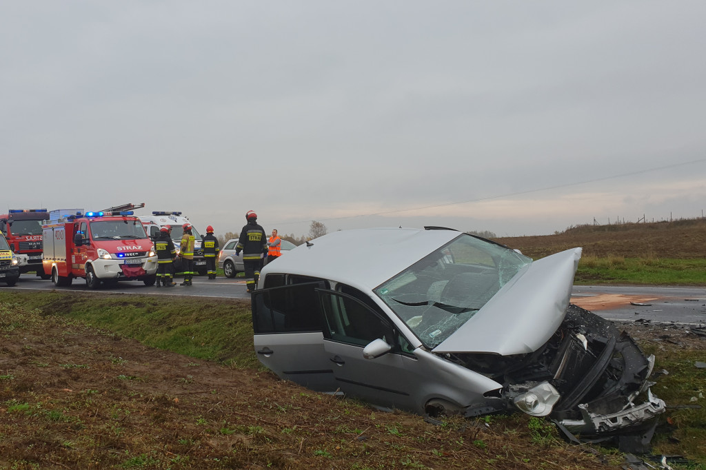 Wypadek na DK20 Wołcza Mała - Miłocice