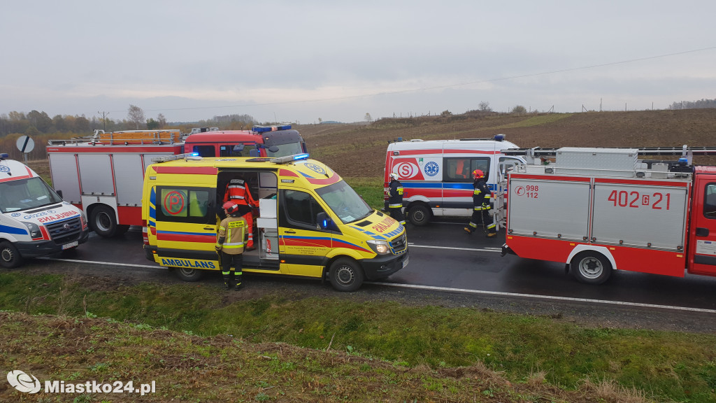 Wypadek na DK20 Wołcza Mała - Miłocice