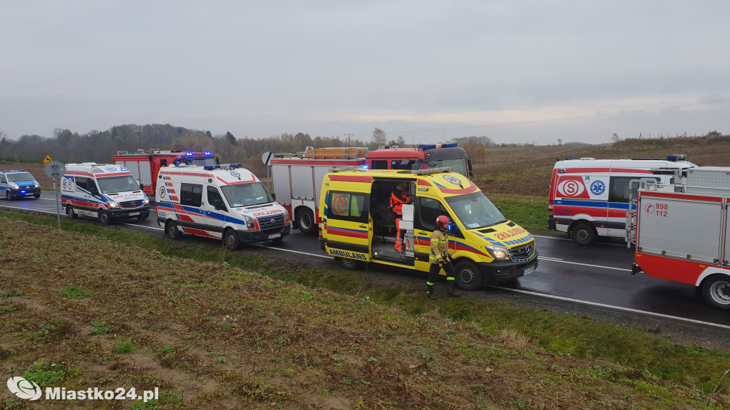 Wypadek na DK20 Wołcza Mała - Miłocice