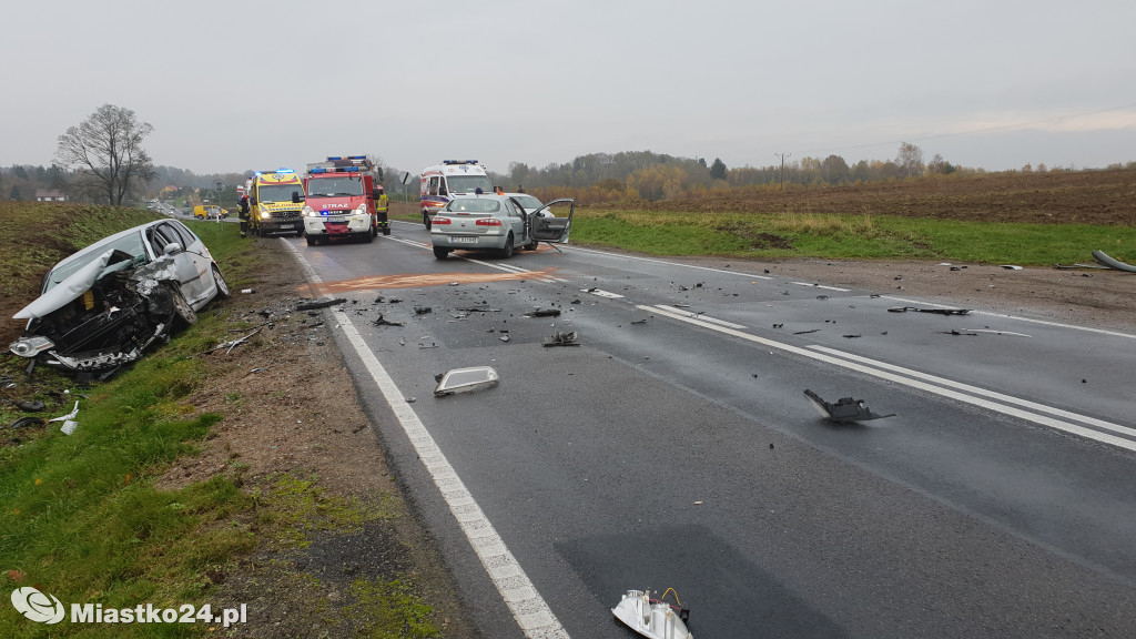 Wypadek na DK20 Wołcza Mała - Miłocice