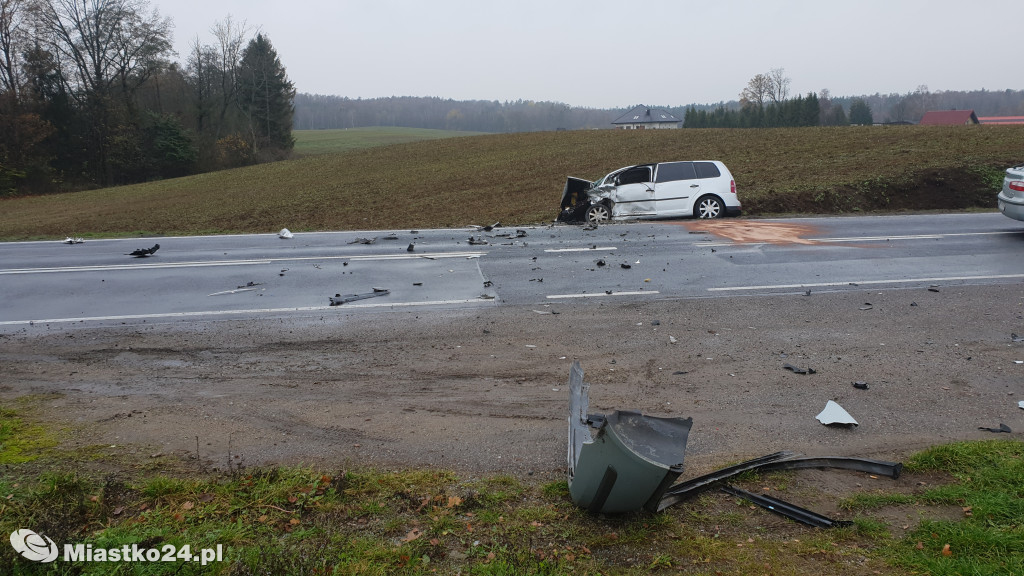Wypadek na DK20 Wołcza Mała - Miłocice