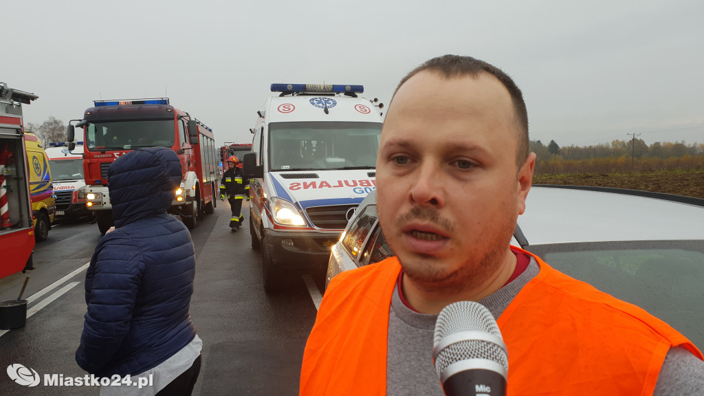 Wypadek na DK20 Wołcza Mała - Miłocice