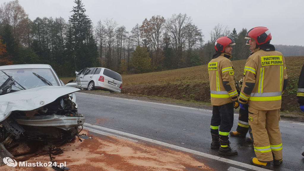 Wypadek na DK20 Wołcza Mała - Miłocice