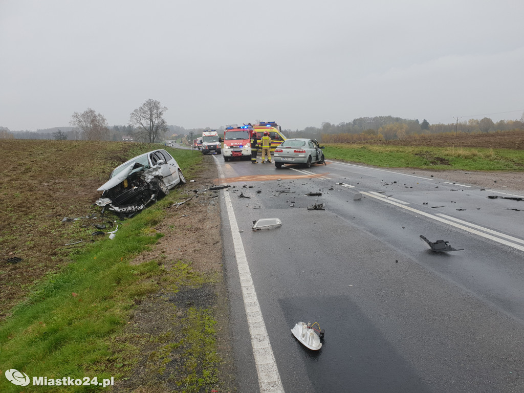 Wypadek na DK20 Wołcza Mała - Miłocice