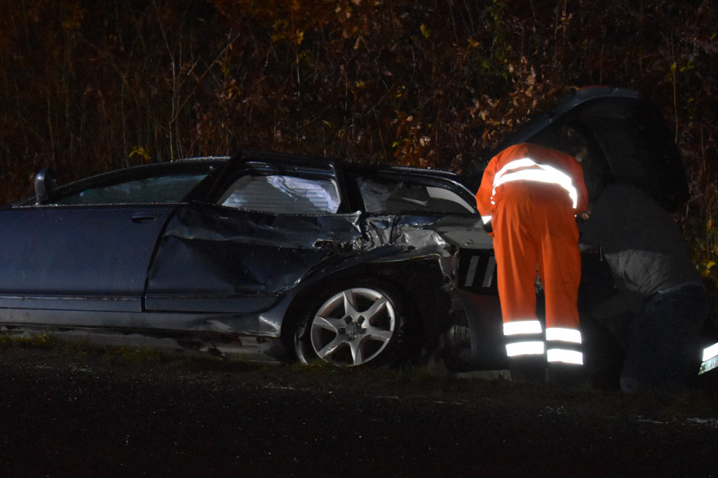 Wypadek na drodze krajowej nr 20 za Przęsinem