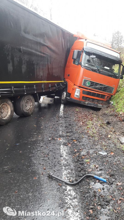 Wypadek na drodze krajowej nr 20 za Przęsinem
