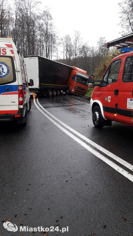 Wypadek na drodze krajowej nr 20 za Przęsinem