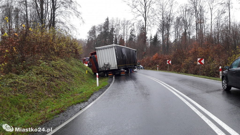 Wypadek na drodze krajowej nr 20 za Przęsinem