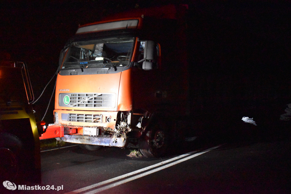 Wypadek na drodze krajowej nr 20 za Przęsinem