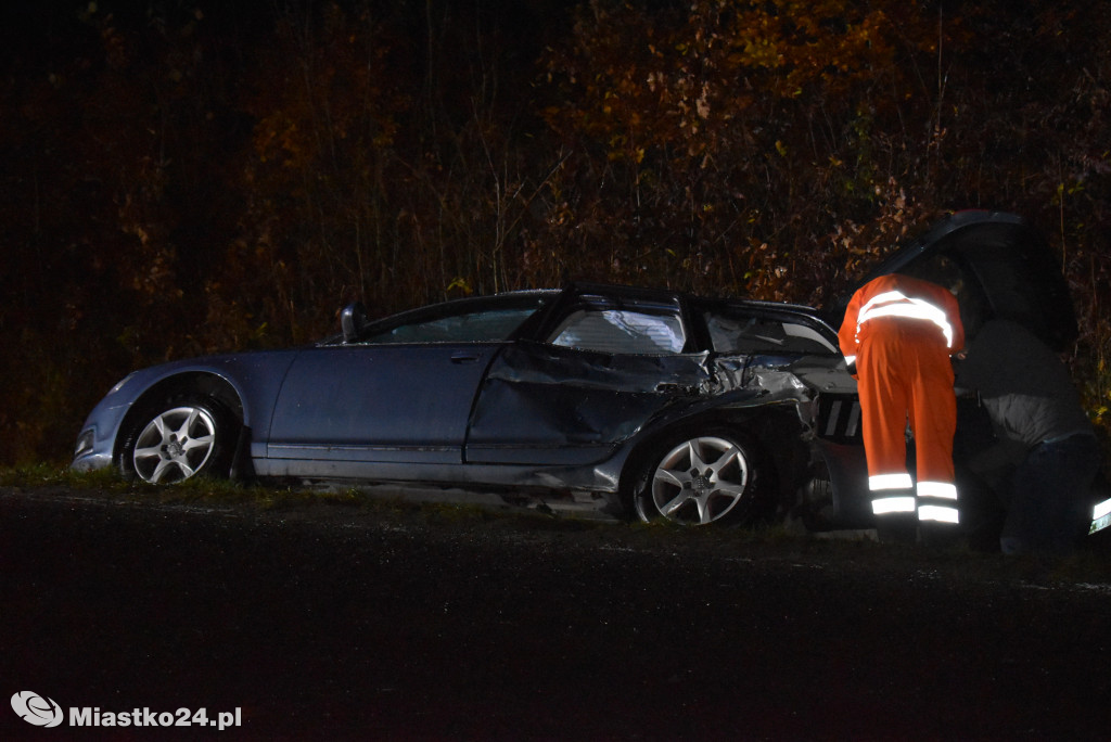 Wypadek na drodze krajowej nr 20 za Przęsinem