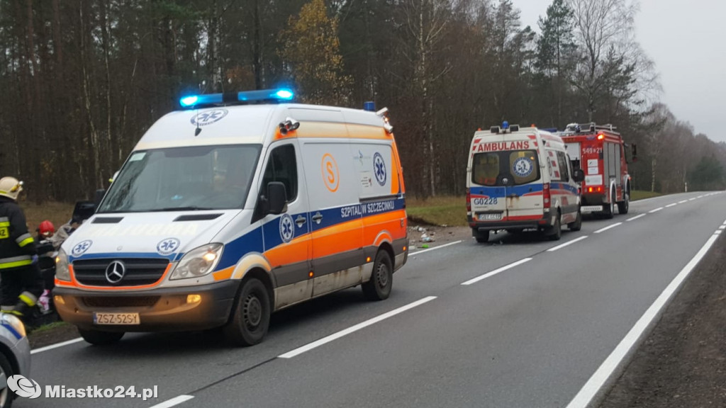 Dachowanie na trasie Biały Bór - Bobolice