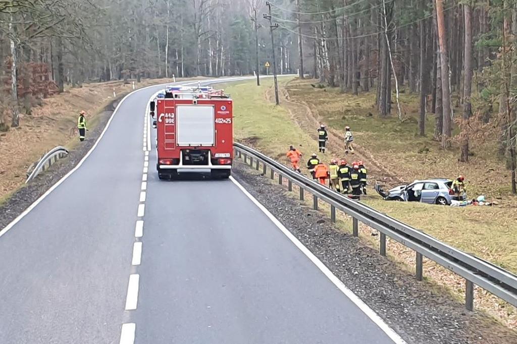 Wypadek jednak śmiertelny. Kierowca zmarł