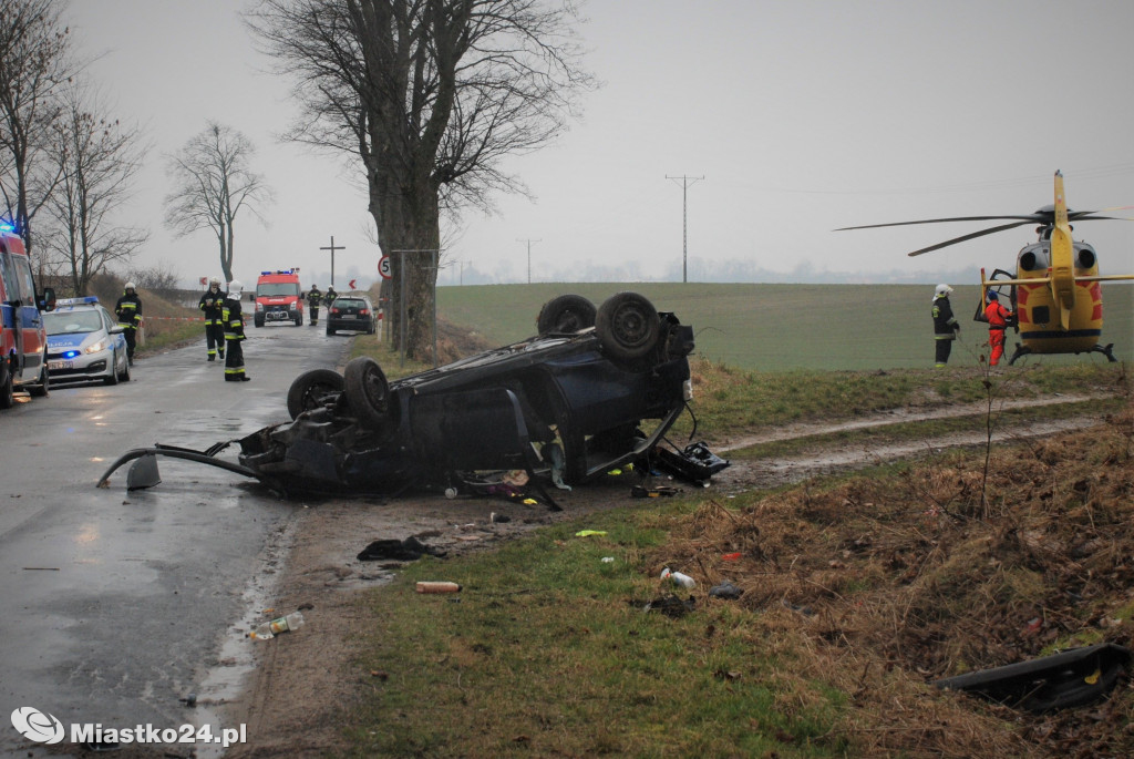 Wypadek jednak śmiertelny. Kierowca zmarł
