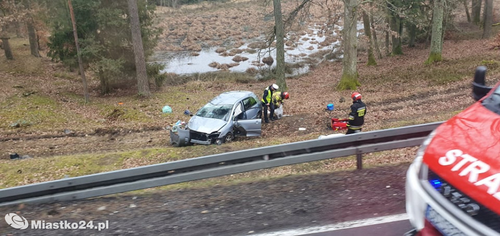 Wypadek jednak śmiertelny. Kierowca zmarł