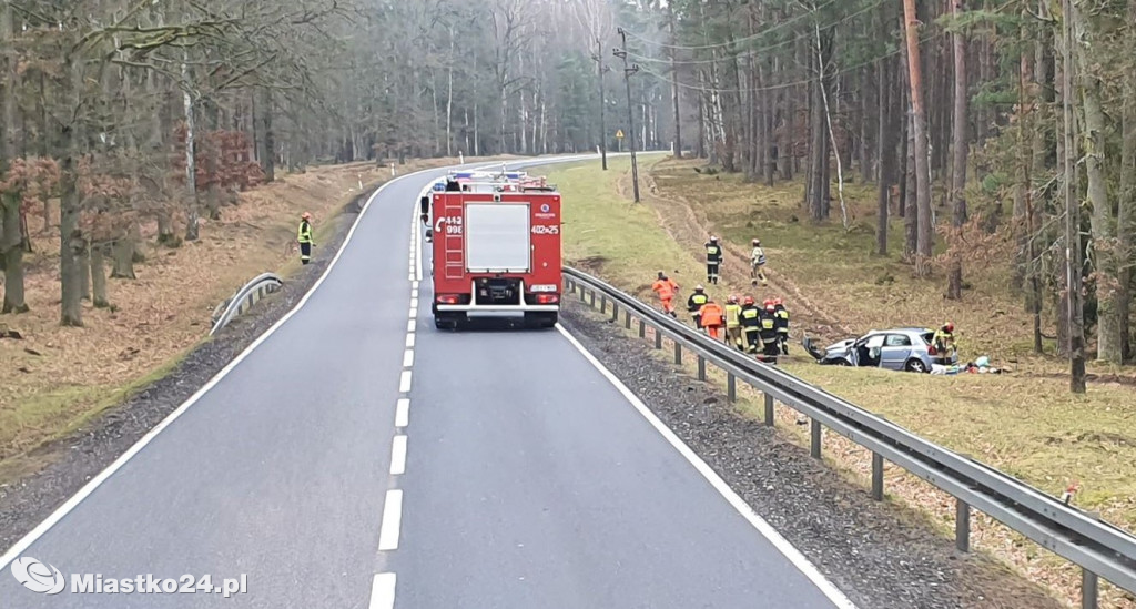 Wypadek jednak śmiertelny. Kierowca zmarł