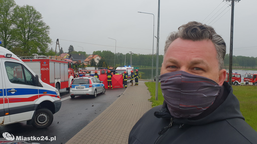 Kolizja z ciężarówką. Zahaczył skodę naczepą