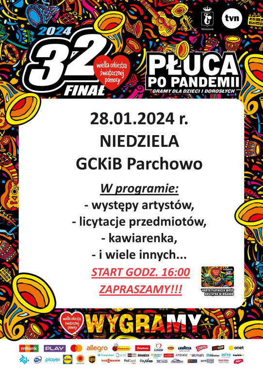 32. finał WOŚP w powiecie bytowskim! [PROGRAM]