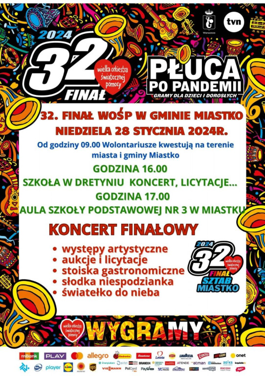 32. finał WOŚP w powiecie bytowskim! [PROGRAM]