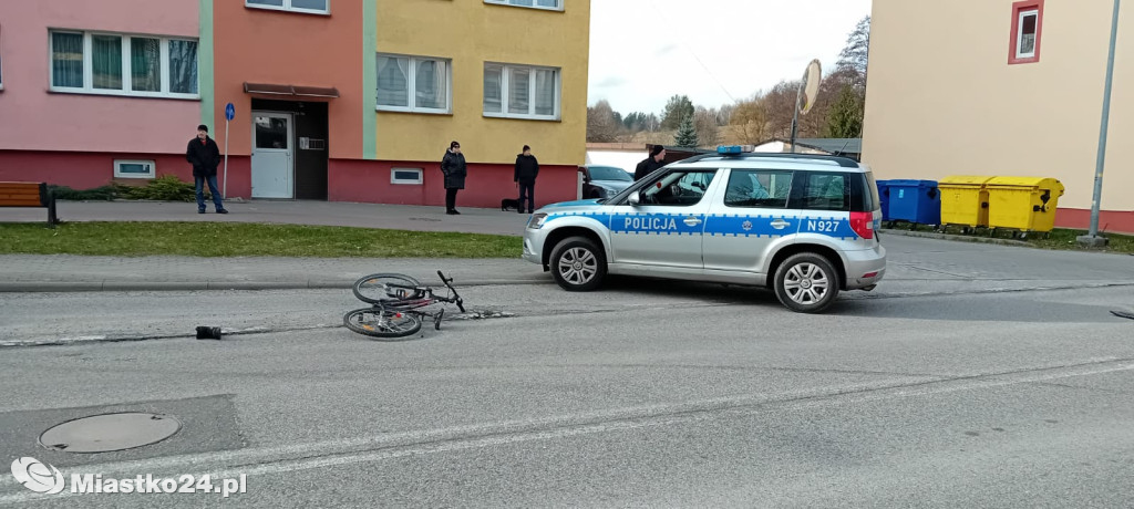 POTRĄCENIE nieletniego rowerzysty