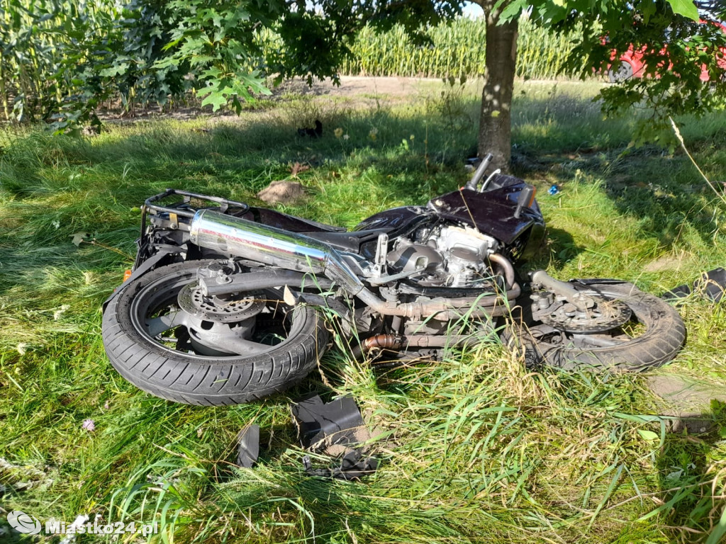 Tragiczna ŚMIERĆ motocyklisty z Miastka. Uderzył w drzewo