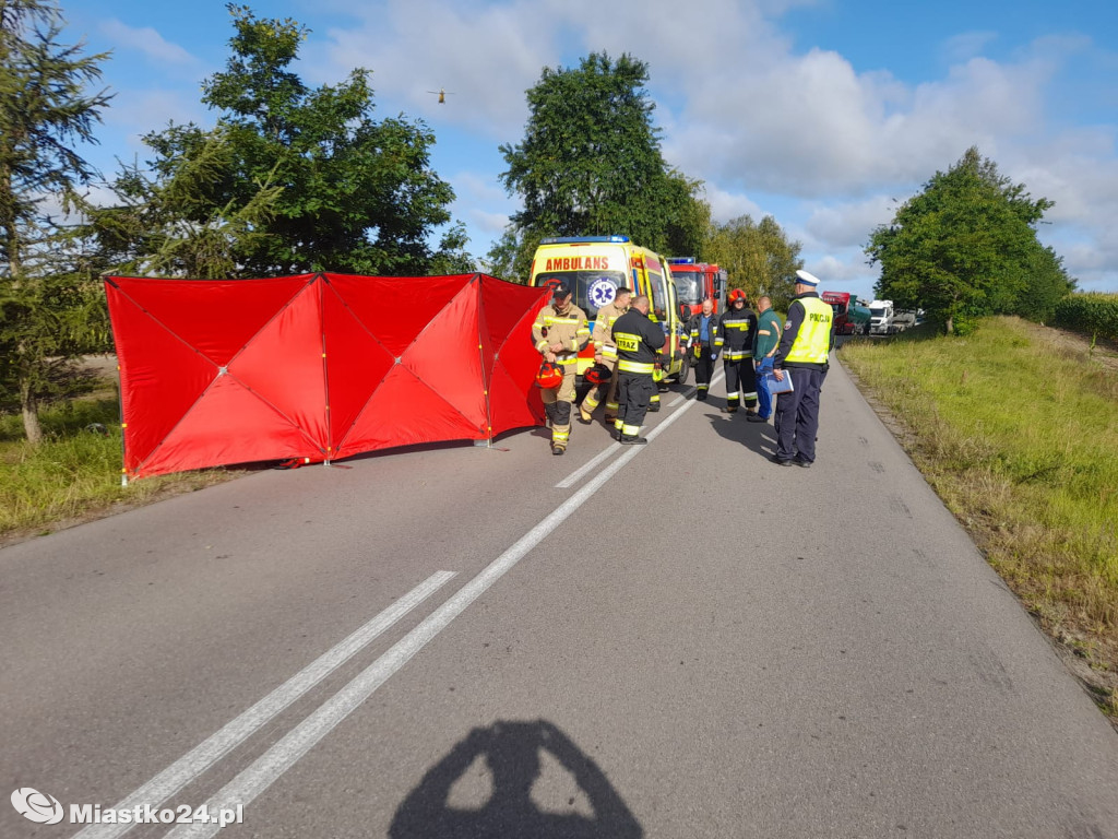 Tragiczna ŚMIERĆ motocyklisty z Miastka. Uderzył w drzewo