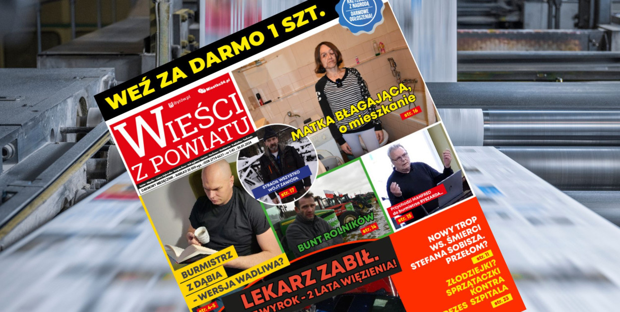 Gazeta od stycznia jest DARMOWA! Kilkutysięczny nakład