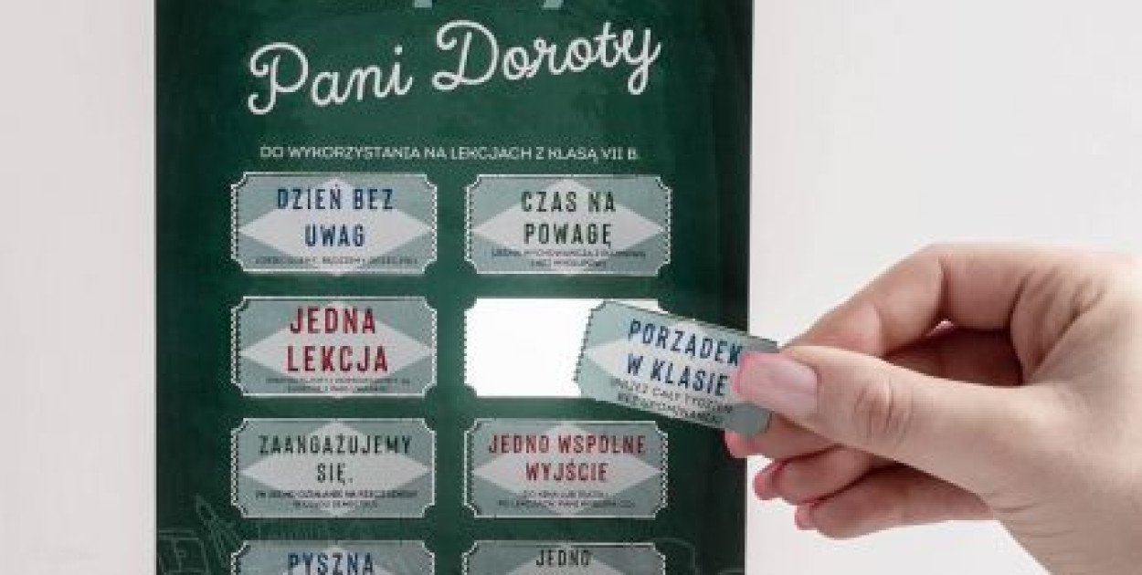 	Kartka na DZIEŃ NAUCZYCIELA upominek dla wychowawcy