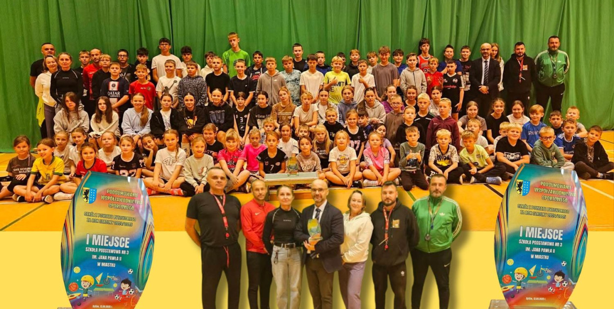 Miastecka Szkoła Podstawowa nr 3 po raz kolejny udowodniła, że jest najlepsza w powiecie w rywalizacji sportowej