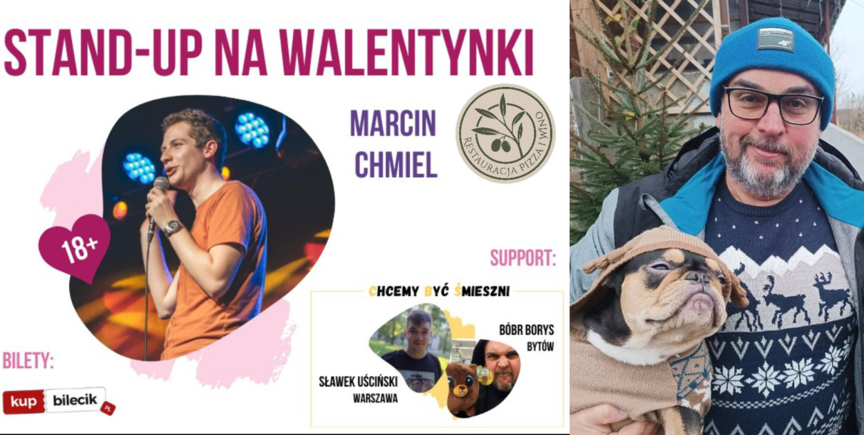 Walentynkowy stand-up w Pizza i Wino, pod znakiem Bobra 18+