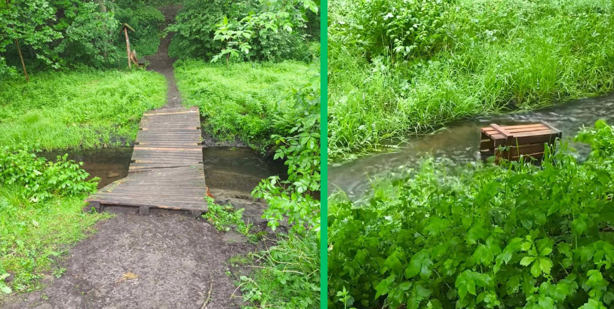 Wandale regularnie niszczą elementy infrastruktury rekreacyjnej w miasteckim Zielonym Ruczaju