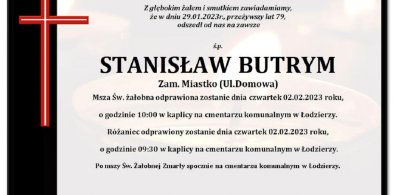 NIE ŻYJE Stanisław Butrym. Były wiceburmistrz i radny Miastka-8865
