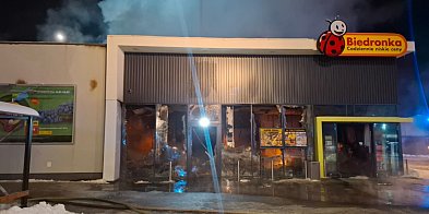 Biedronka w Polanowie doszczętnie spalona-17602