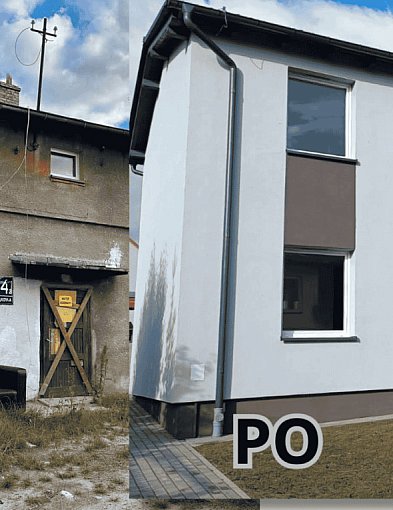 Nowe oblicze budynku przy Łąkowej. SOLIDNA realizacja firmy z Mądrzechowa