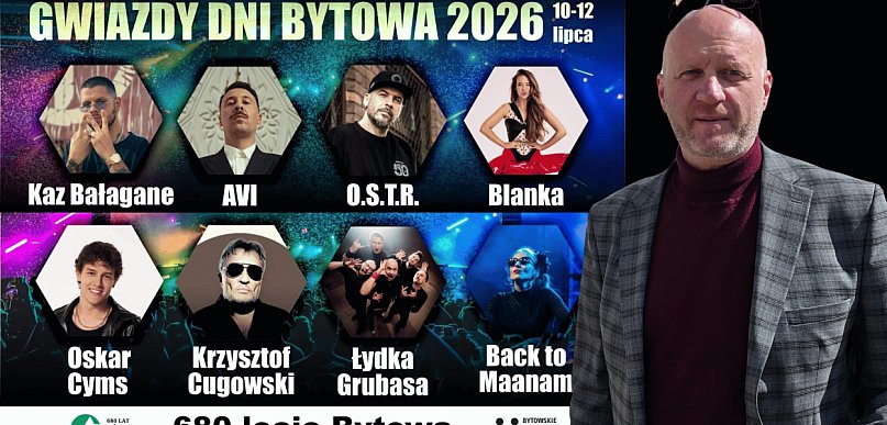 Znamy wszystkie gwiazdy Dni Bytowa 2026. Mocny skład na 680-lecie miasta