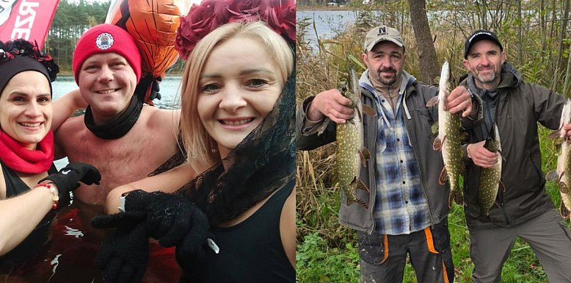 Jedni łowili ryby, drudzy hartowali ciało! Aktywna niedziela w Trzebielinie - 16969