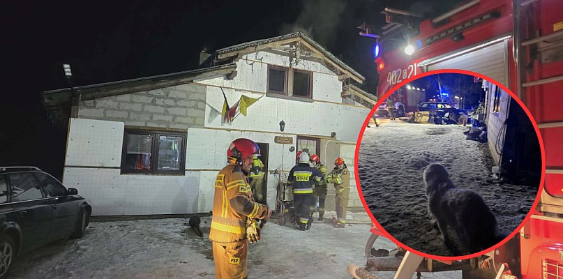 Pożar w Okuninie: Ogień zajął kotłownię i poddasze, straty 150 tysięcy złotych