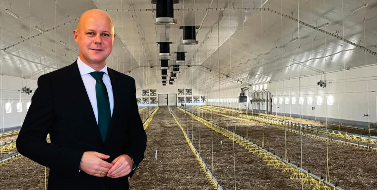 Wójt Daniel Chwarzyński chwali mieszkańców Starkowa za społeczną zgodę na budowę kurników