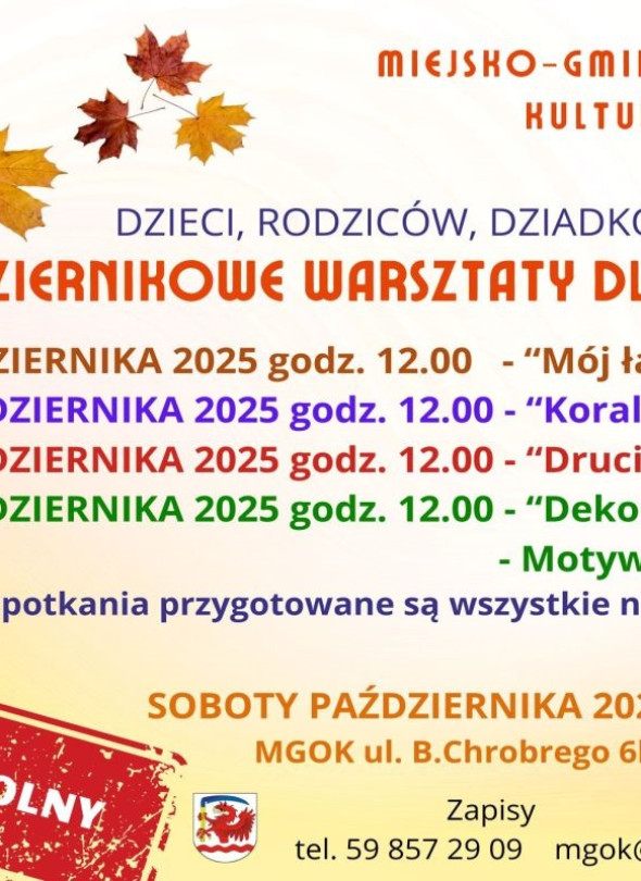 Październikowe warsztaty rodzinne